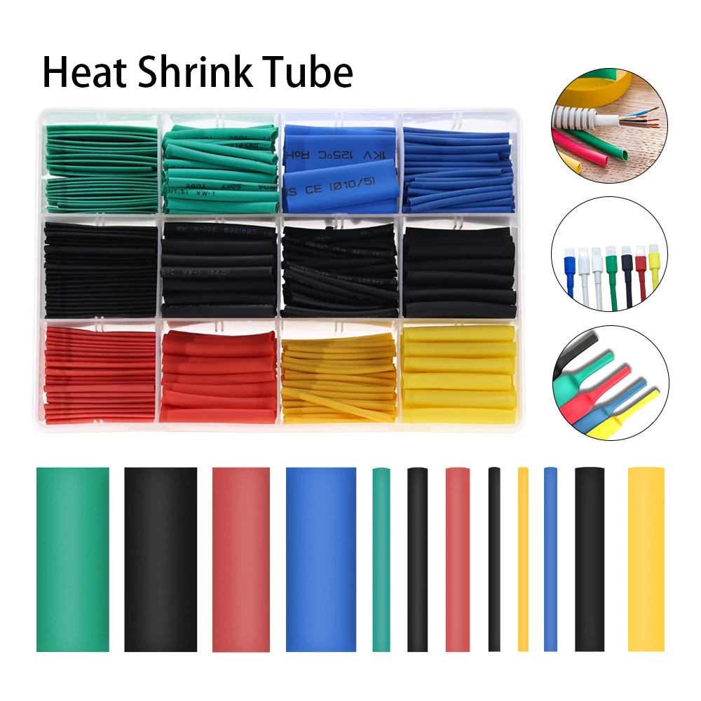 530/328/150/53PCS Polyolefin Heat Shrink Tubing Kit Assorted Insulation Tube Cable Sleeves Wrap Wire Shrinking Sleeving
530/328/150/53PCS Polyolefin Heat Shrink Tubing Kit Assorted Insulation Tube Cable Sleeves Wrap Wire Shrinking Sleeving
