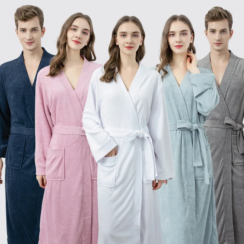 BALDAUREN Hotel Bathrobe Couple Long Knitted Nightgown Winter Thick Japanese Double-sided Towel Absorbent Yukata Robe Kimono
BALDAUREN Hotel Bathrobe Couple Long Knitted Nightgown Winter Thick Japanese Double-sided Towel Absorbent Yukata Robe Kimono