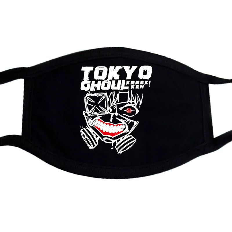 Одежда с надписью Tokyo Ghoul Косплэй Маски Аниме Мультфильм Черный Повседневное