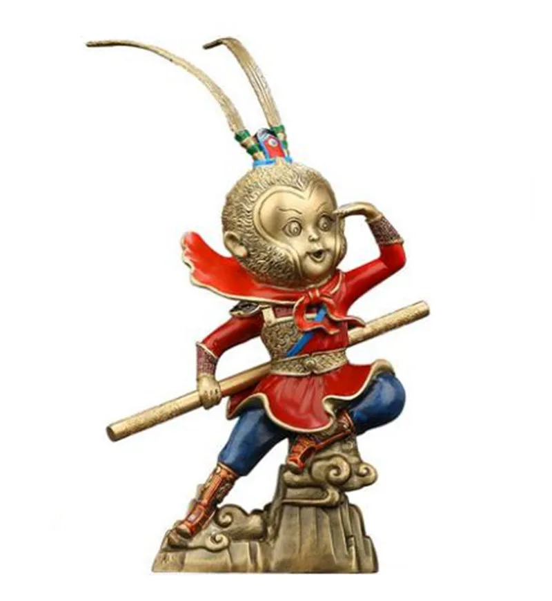 Colorful copper Sun Wukong statue placed pieces of Feng Shui home decoration hotel office family decoration accessories monkey
Colorful copper Sun Wukong statue placed pieces of Feng Shui home decoration hotel office family decoration accessories monkey