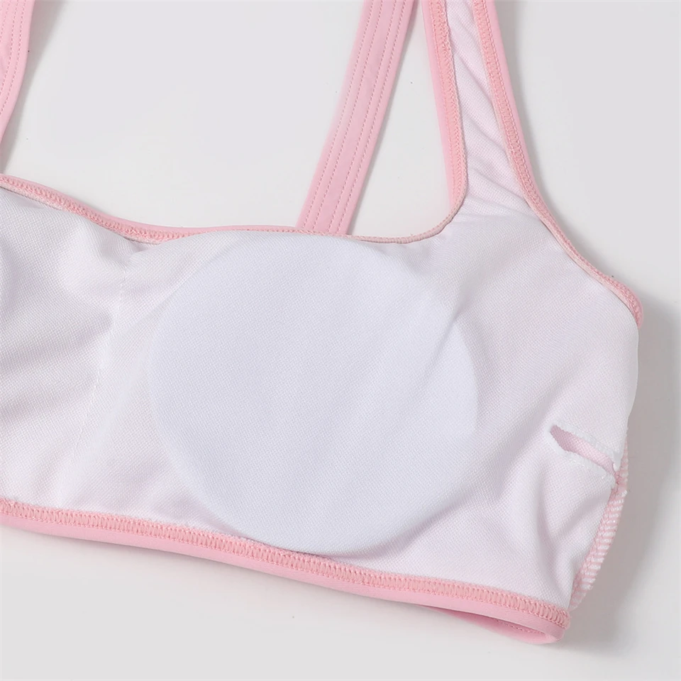 Women Swimsuit High-waisted Two Piece Swimwear Thong Mujer Sexy Bikinis Solid Beachwear High Cut Bathing Suit Swim Female
Women Swimsuit High-waisted Two Piece Swimwear Thong Mujer Sexy Bikinis Solid Beachwear High Cut Bathing Suit Swim Female