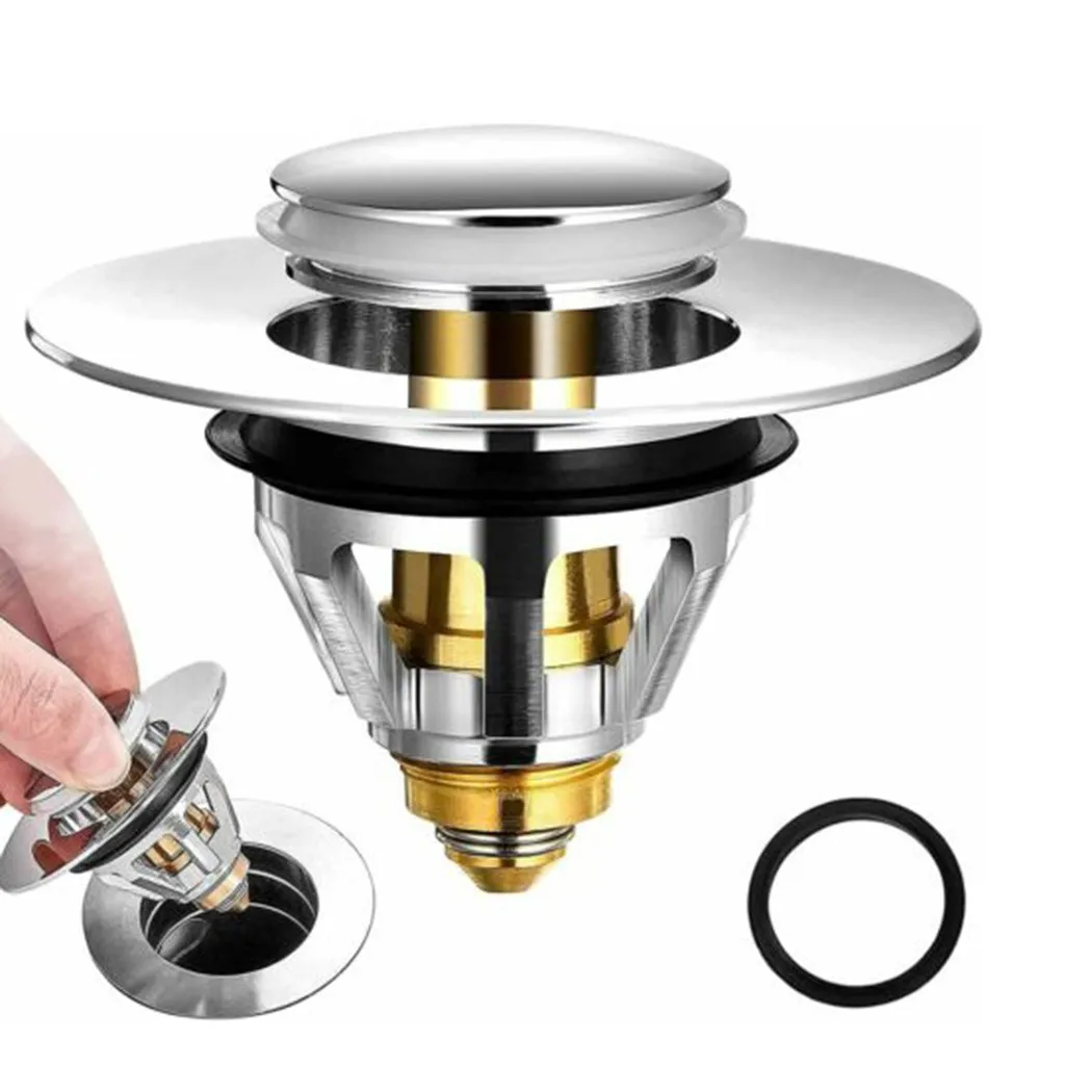 34-40mm Dia Universal Push Type Bounce Core Sink Basin Drain Filter Bathtub Plug Trap Washbasin Drainer Pipe Bathroom Accessorie
34-40mm Dia Universal Push Type Bounce Core Sink Basin Drain Filter Bathtub Plug Trap Washbasin Drainer Pipe Bathroom Accessorie