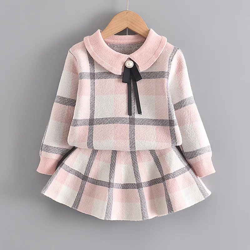 Children's winter set baby girl clothes sweater girl plaid woolen clothes shirt skirt 2 pcs set baby autumn clothes set clothes 
Children's winter set baby girl clothes sweater girl plaid woolen clothes shirt skirt 2 pcs set baby autumn clothes set clothes