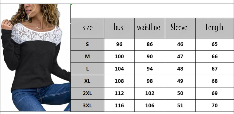 Harajuku Womens Sexy Lace Stitching Tshirt Long Sleeve O-Neck T-shirt Ladies fashion cotton T Shirts and tops Clothing For Women
Harajuku Womens Sexy Lace Stitching Tshirt Long Sleeve O-Neck T-shirt Ladies fashion cotton T Shirts and tops Clothing For Women