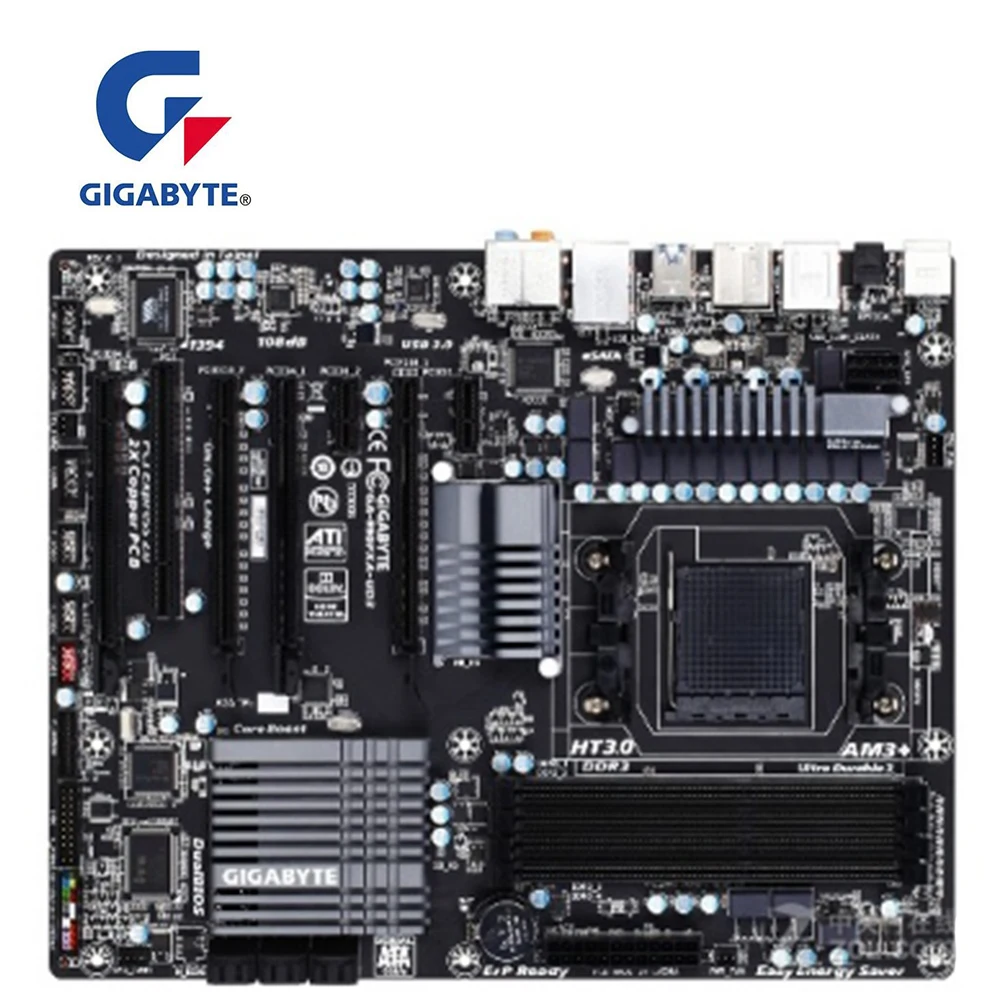 Материнская плата для GIGABYTE GA 990FXA UD3 Socket AM3 AMD 990FX 990X оригинальная б/у материнская