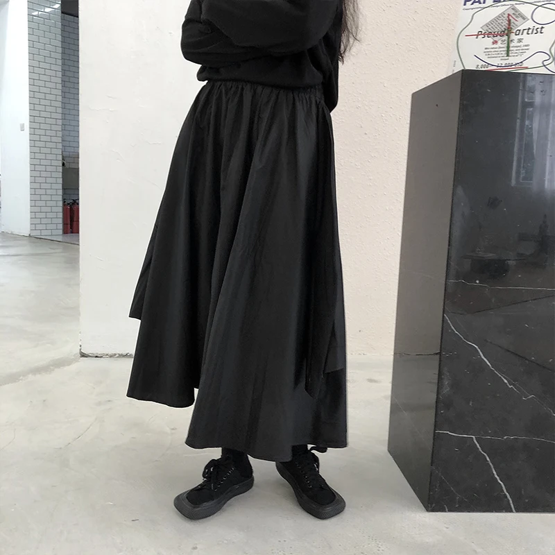 Women's A-Shaped Skirt Black Simple Leisure Medium And Large Pleated Skirt Black High Waist Spring And Autumn Skiing New Black
Women's A-Shaped Skirt Black Simple Leisure Medium And Large Pleated Skirt Black High Waist Spring And Autumn Skiing New Black