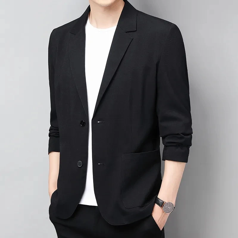 Cotton Linen Suit Men's Jacket Spring Summer Loose Casual Black Blazers Male Long Sleeve Business Gray Coat Terno Masculino
Cotton Linen Suit Men's Jacket Spring Summer Loose Casual Black Blazers Male Long Sleeve Business Gray Coat Terno Masculino