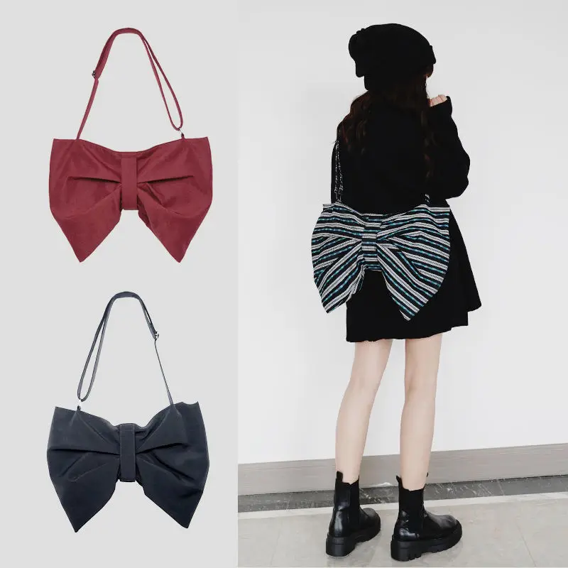 Bowknot personality tote Bag large-capacity messenger bag shoulder cloth bag female canvas bag temperament students
Bowknot personality tote Bag large-capacity messenger bag shoulder cloth bag female canvas bag temperament students