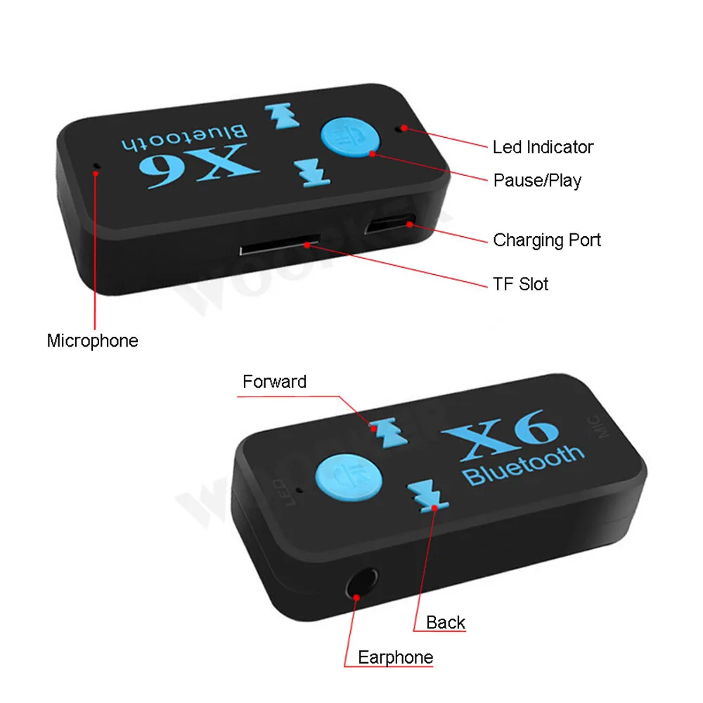 Bluetooth- V5.0 TF-, , MP3- / AUX
Bluetooth- V5.0 TF-, , MP3- / AUX
