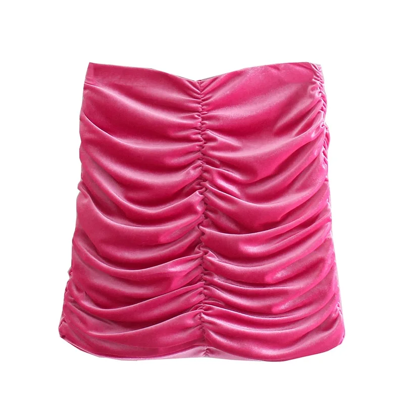 MESTTRAF Sexy Women Rose Red With Pleated Velvet Slim Mini Skirts Vintage High Waist Back Zipper Female Skirts
MESTTRAF Sexy Women Rose Red With Pleated Velvet Slim Mini Skirts Vintage High Waist Back Zipper Female Skirts
