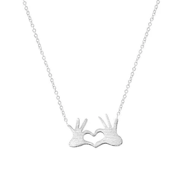 Trendy Double Hand Heart Choker Necklaces Stainless Steel Couple Lovers Heart Necklaces Statement Infinity Women Jewelry Gifts
Trendy Double Hand Heart Choker Necklaces Stainless Steel Couple Lovers Heart Necklaces Statement Infinity Women Jewelry Gifts