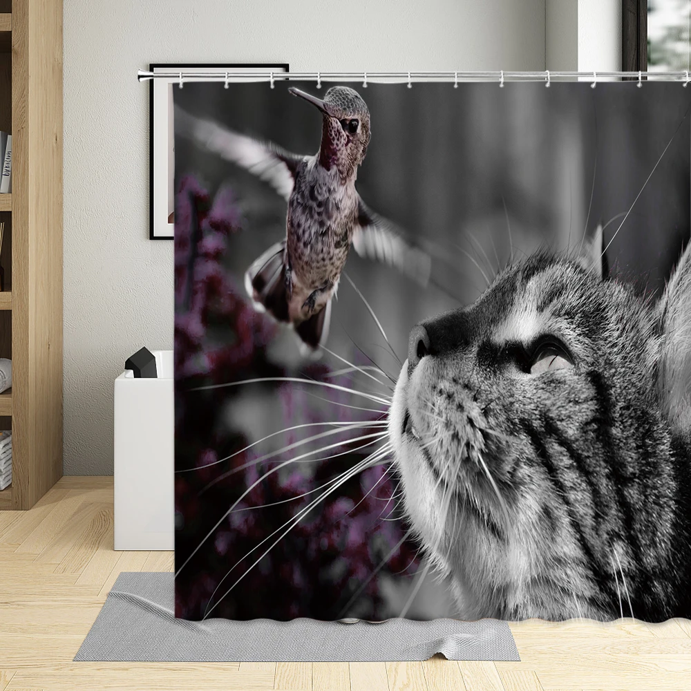 Shorthair Cat Cute Animal Bathroom Decor Polyester Fabric Waterproof Shower Curtain With Hooks Set Art Poster Bath Curtains
Shorthair Cat Cute Animal Bathroom Decor Polyester Fabric Waterproof Shower Curtain With Hooks Set Art Poster Bath Curtains