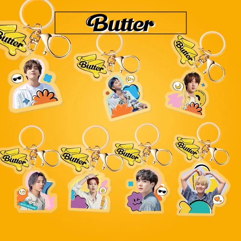 KPOP Bangtan Boys Butter Key Ring Peach Ver Permission to Dance JIMIN JIN SUGA JUNGKOOK RM V JHOPE Pendant Keychain
KPOP Bangtan Boys Butter Key Ring Peach Ver Permission to Dance JIMIN JIN SUGA JUNGKOOK RM V JHOPE Pendant Keychain