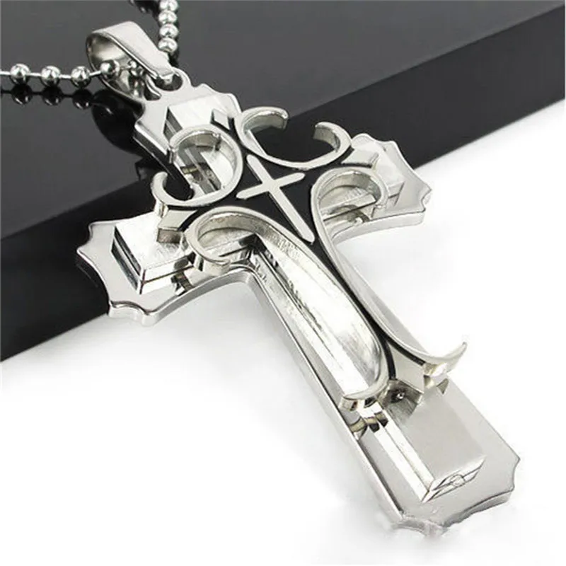 Gold Jesus Cross Chain Necklace Pendant For Men Male Stainless Steel Jewelry Woman's Accesories Wholesale
Gold Jesus Cross Chain Necklace Pendant For Men Male Stainless Steel Jewelry Woman's Accesories Wholesale
