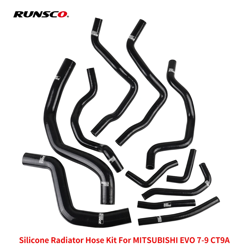 Silicone Radiator Hose Kit For Mitsubishi Lancer EVO EVOLUTION 7 8 9 CT9A 4G63 Black/Blue/Red 11Pcs/set
Silicone Radiator Hose Kit For Mitsubishi Lancer EVO EVOLUTION 7 8 9 CT9A 4G63 Black/Blue/Red 11Pcs/set