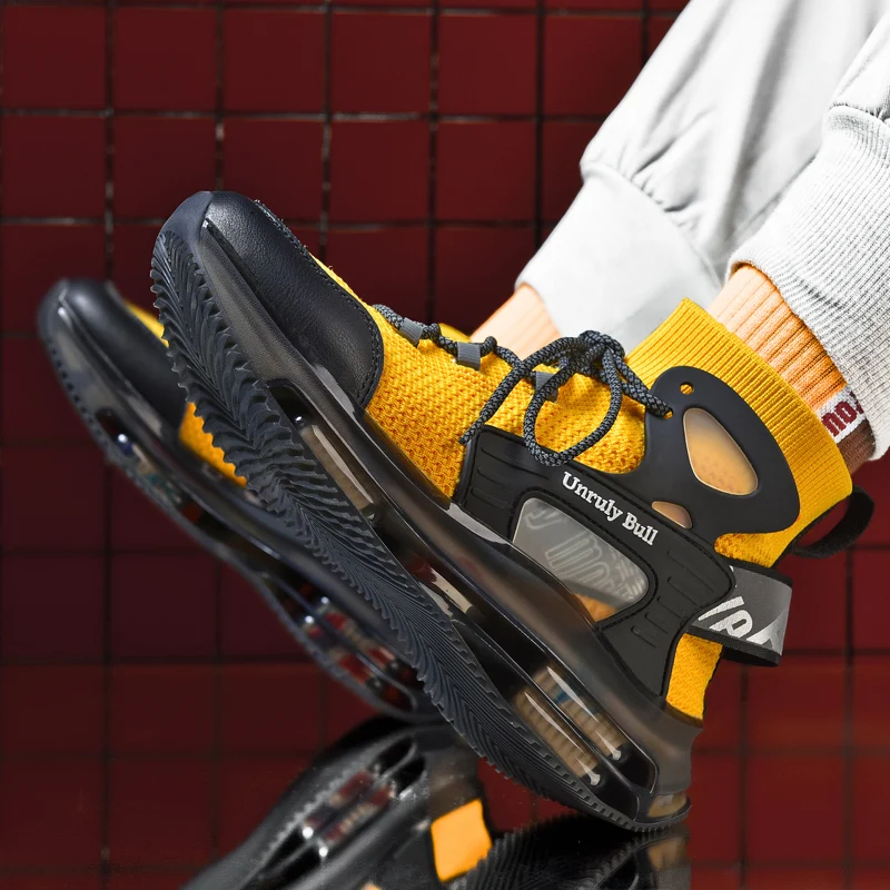 Original Sports Sneakers For Men High Top Mens Sock Running Shoes Black Yellow Youth Jogging Sneakers Hard-Wearing Gym Shoes Men 
Original Sports Sneakers For Men High Top Mens Sock Running Shoes Black Yellow Youth Jogging Sneakers Hard-Wearing Gym Shoes Men