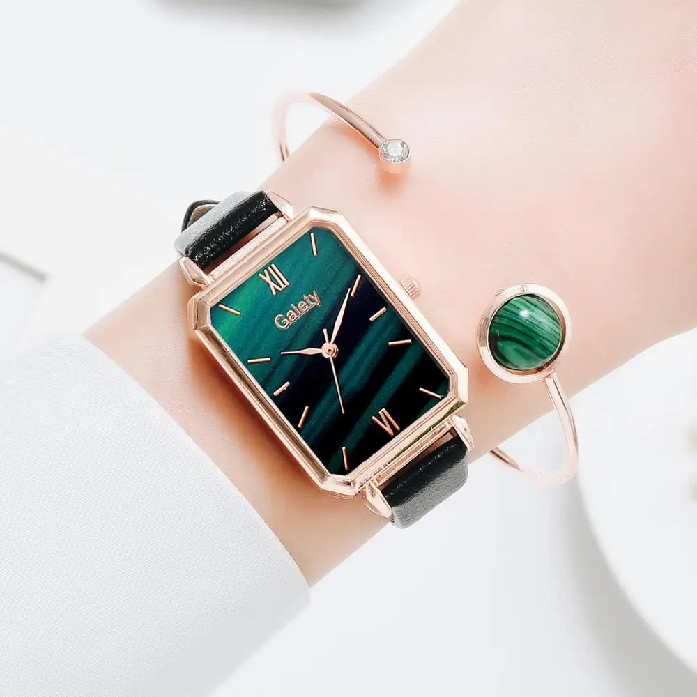 Женские кварцевые часы Gaiety с зеленым циферблатом роскошные брендовые модные