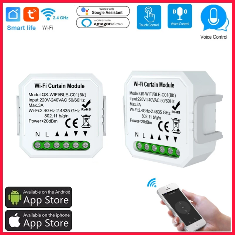 Tuya DIY WiFi Smart Curtain Switch Smart Home Smart Switch Module Breaker Roller Shutter Motor DIY For Alexa Google Home
Tuya DIY WiFi Smart Curtain Switch Smart Home Smart Switch Module Breaker Roller Shutter Motor DIY For Alexa Google Home
