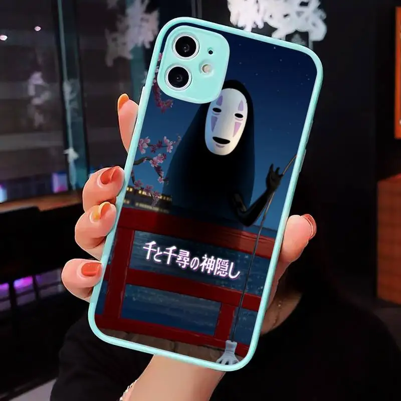 Anime ciciber Spirited Away Phone Case Matte transparent For blue iPhone 12 Mini 11 Pro XR XS Max 7 8 Plus X Back Cover
Anime ciciber Spirited Away Phone Case Matte transparent For blue iPhone 12 Mini 11 Pro XR XS Max 7 8 Plus X Back Cover
