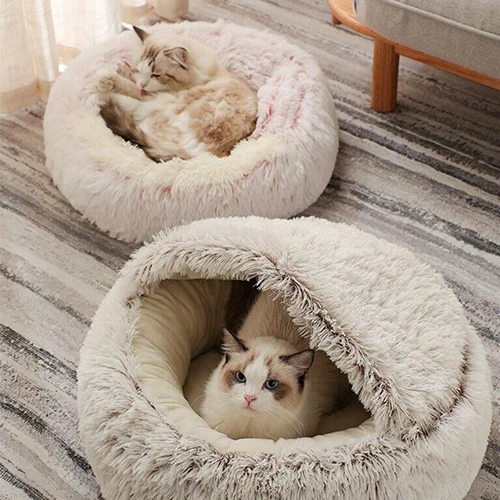 Long Plush Super Soft Cat Kitten Bed Pet Kennel Round Sleeping Bag Lounger Cat House Winter Warm Sofa Basket For Small Dog Cave 
Long Plush Super Soft Cat Kitten Bed Pet Kennel Round Sleeping Bag Lounger Cat House Winter Warm Sofa Basket For Small Dog Cave
