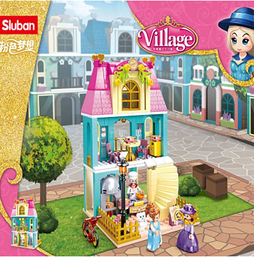 287pcs SLuban B0872 St. Via Princess Town Series Pizza Shop Children's Assembled Building Block Toys for Girls Gift Mixed
287pcs SLuban B0872 St. Via Princess Town Series Pizza Shop Children's Assembled Building Block Toys for Girls Gift Mixed