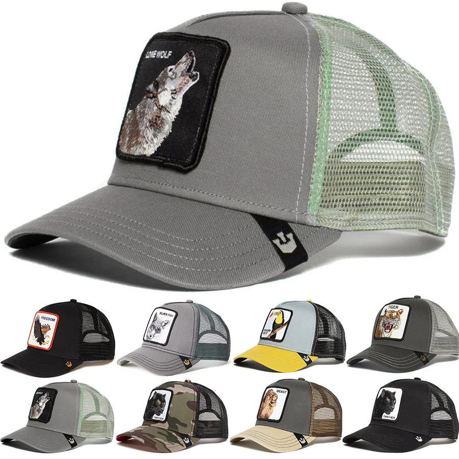 LONE WOLF Gray Mesh Cap Summer Baseball Cap Anime Gorilla King Panther Grizzly Trucker Hat Shark Dad Hat Net Snapback Women Men
LONE WOLF Gray Mesh Cap Summer Baseball Cap Anime Gorilla King Panther Grizzly Trucker Hat Shark Dad Hat Net Snapback Women Men
