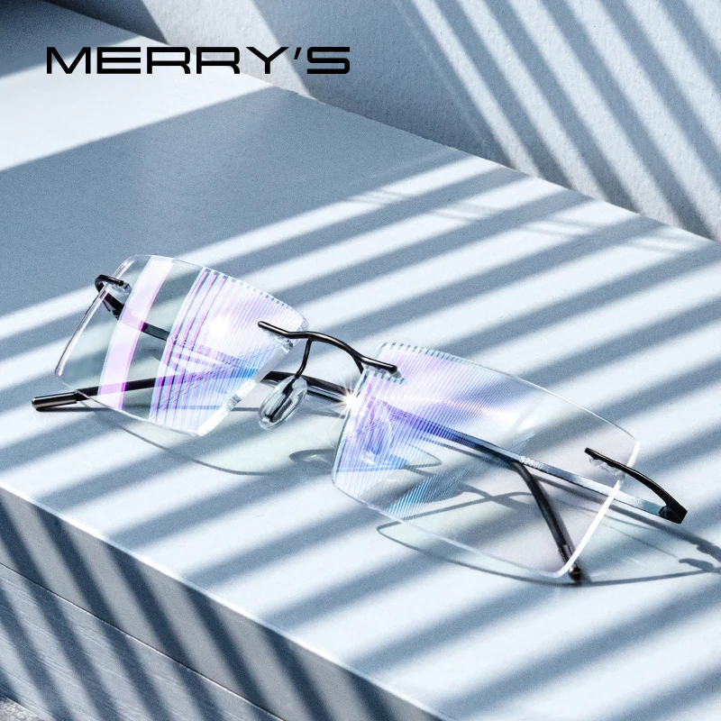 Мужские квадратные очки без оправы MERRYS, дизайнерские ультралегкие очки без оправы из титанового сплава, для мужчин, для близорукости, S2880
Мужские квадратные очки без оправы MERRYS, дизайнерские ультралегкие очки без оправы из титанового сплава, для мужчин, для близорукости, S2880