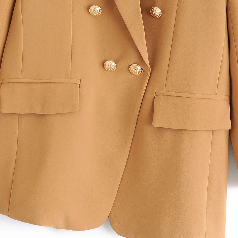 Wixra Women's Full Sleeve Double Breasted Blazer Classic Jacket Casual Solid Girls Officewear Suit Blazer Outwear Coat
Wixra Women's Full Sleeve Double Breasted Blazer Classic Jacket Casual Solid Girls Officewear Suit Blazer Outwear Coat