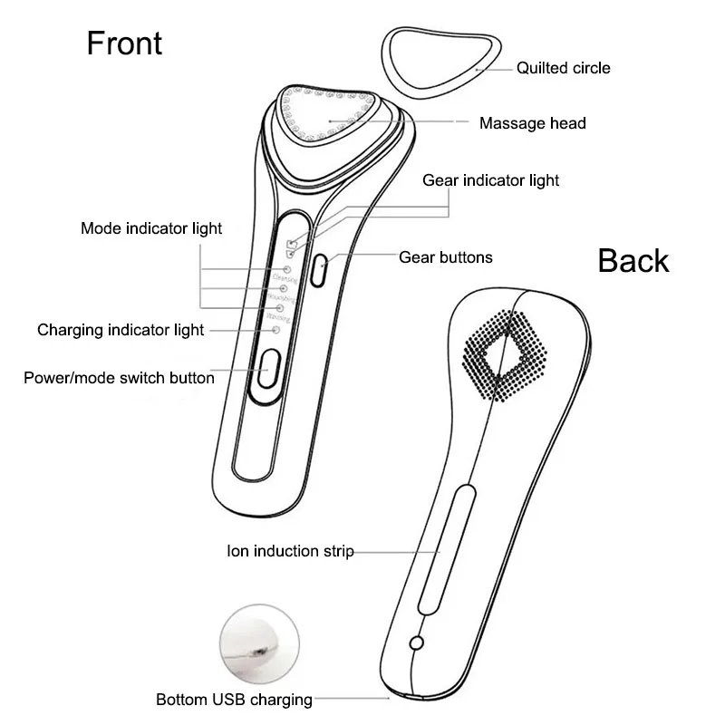 Multifunction Cosmetic Instrument Ion Export Deep Clean High Frequency Vibration Import Nourishing Warming Skin Care Beauty
Multifunction Cosmetic Instrument Ion Export Deep Clean High Frequency Vibration Import Nourishing Warming Skin Care Beauty