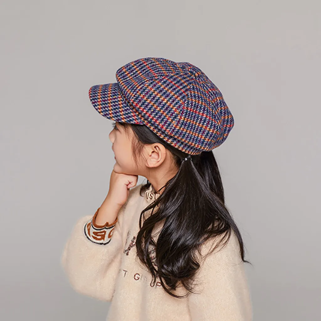 Fashion Hat For Girls Beret New Autumn And Plaid Winter Comfortable Breathable Cap For Babies
Fashion Hat For Girls Beret New Autumn And Plaid Winter Comfortable Breathable Cap For Babies