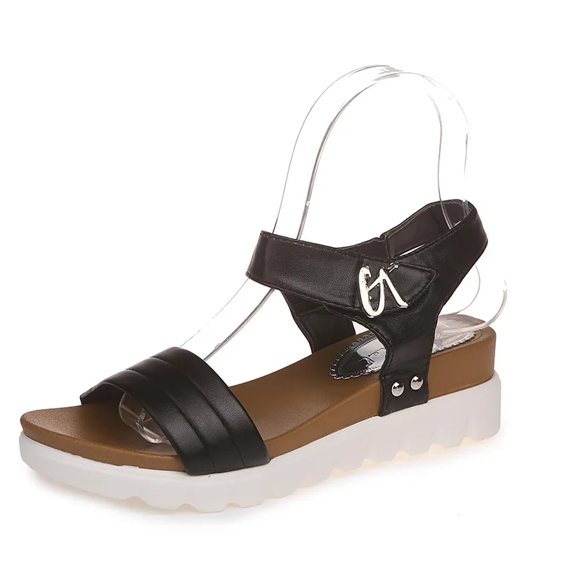 Summer's New 42 Big Size One-word Muffin-thick-soled Sandals Are Simple And Casual
Summer's New 42 Big Size One-word Muffin-thick-soled Sandals Are Simple And Casual