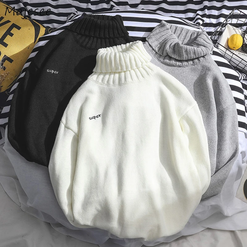 Turtleneck Sweater Men Winter Letter Casual Long Sleeve Top Mens Sweaters High Quality Pullover All Match Males Korean Clothes
Turtleneck Sweater Men Winter Letter Casual Long Sleeve Top Mens Sweaters High Quality Pullover All Match Males Korean Clothes