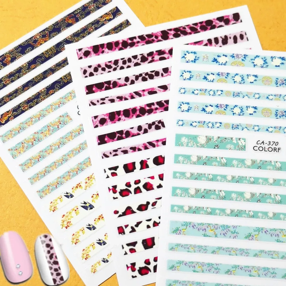 Newest Flower Tape Design 3D Self Adhesive Decal Slider DIY Decoration Wraps Nail Stickers CA-368 369 370
Newest Flower Tape Design 3D Self Adhesive Decal Slider DIY Decoration Wraps Nail Stickers CA-368 369 370