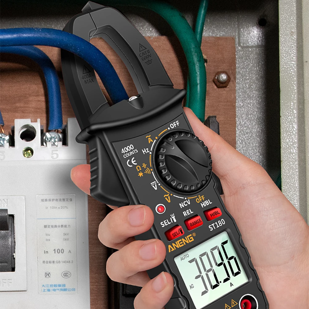 LCD Display AC DC Voltage Auto Ranging NCV 4000 Counts Smart Digital Clamp Meter Capacitance Non Contact
LCD Display AC DC Voltage Auto Ranging NCV 4000 Counts Smart Digital Clamp Meter Capacitance Non Contact
