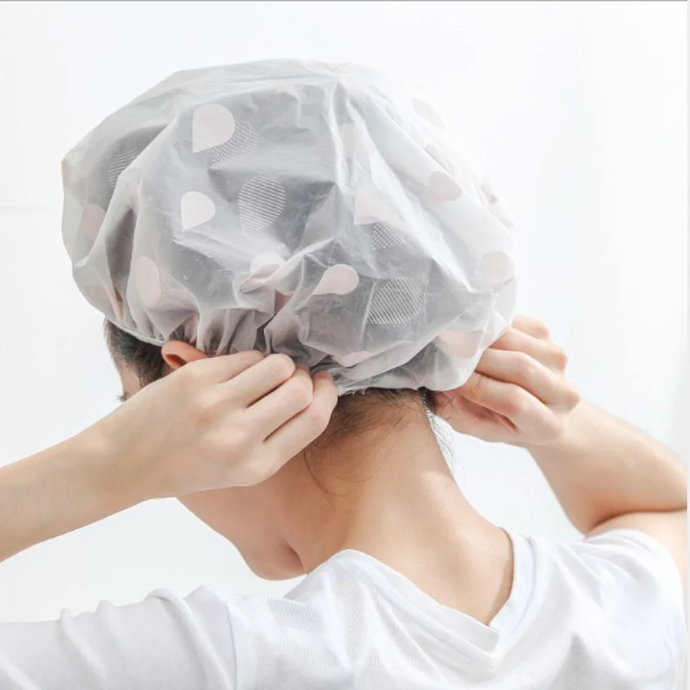 Reusable Shower Caps for Women, Dots Pattern Waterproof Layers Bathing Hat Hair Protection Bath Caps For Spa Home Use
Reusable Shower Caps for Women, Dots Pattern Waterproof Layers Bathing Hat Hair Protection Bath Caps For Spa Home Use