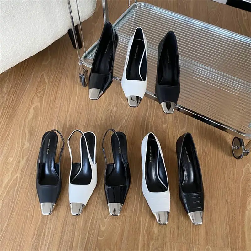 Summer Luxury Brand High Heels Women Sandals Kitten Heel Back Strap Sandals Women Patent Leather Women Pumps Pointed Toe Shoes
Summer Luxury Brand High Heels Women Sandals Kitten Heel Back Strap Sandals Women Patent Leather Women Pumps Pointed Toe Shoes