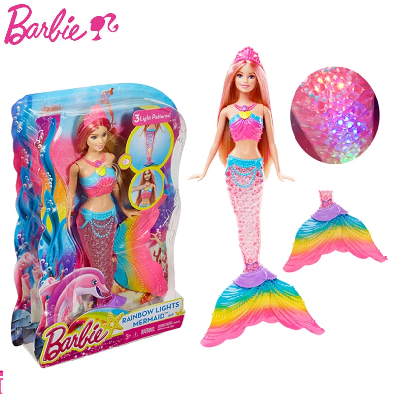 Original Brand Barbie Rainbow Lights Mermaid Doll Feature Mermaid Doll The Girl A Birthday Present Girl Toys Gift Boneca
Original Brand Barbie Rainbow Lights Mermaid Doll Feature Mermaid Doll The Girl A Birthday Present Girl Toys Gift Boneca