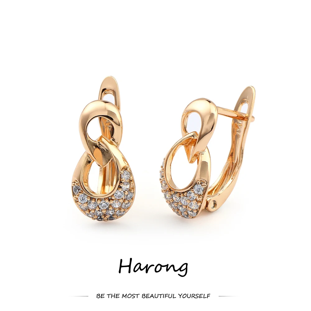 Harong Gold Earrings Copper Metal Symmetry Crystal Charm Jewelry Accessories Aesthetic Gifts Earrings for Women Girls Gifts
Harong Gold Earrings Copper Metal Symmetry Crystal Charm Jewelry Accessories Aesthetic Gifts Earrings for Women Girls Gifts