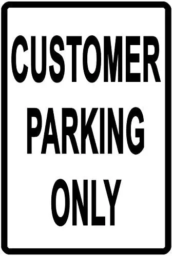 Customer Parking Only Warning Retro Tin Sign Slow Down Home Bar Restaurant Cafe Garage Garden Plate Customizable 12 X 8 Inch
Customer Parking Only Warning Retro Tin Sign Slow Down Home Bar Restaurant Cafe Garage Garden Plate Customizable 12 X 8 Inch