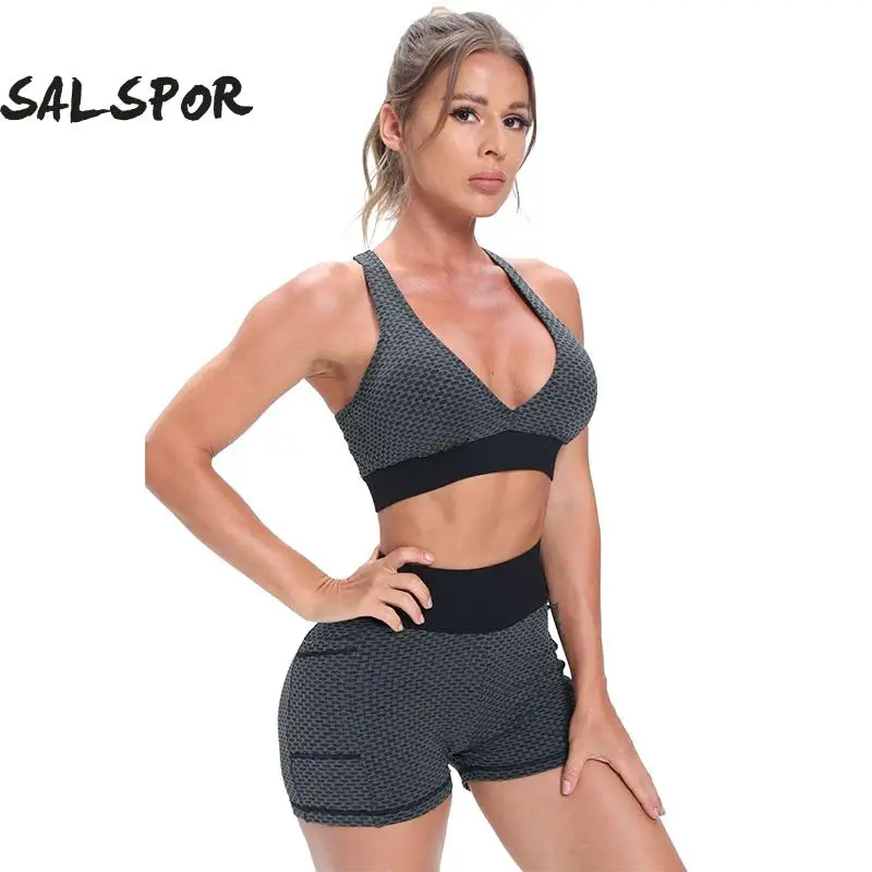 SALSPOR женский спортивный комплект для фитнеса и йоги, жаккардовые шорты, бюстгальтер, одежда для спортзала, тренировочный сотовый сексуальны...
SALSPOR женский спортивный комплект для фитнеса и йоги, жаккардовые шорты, бюстгальтер, одежда для спортзала, тренировочный сотовый сексуальны...