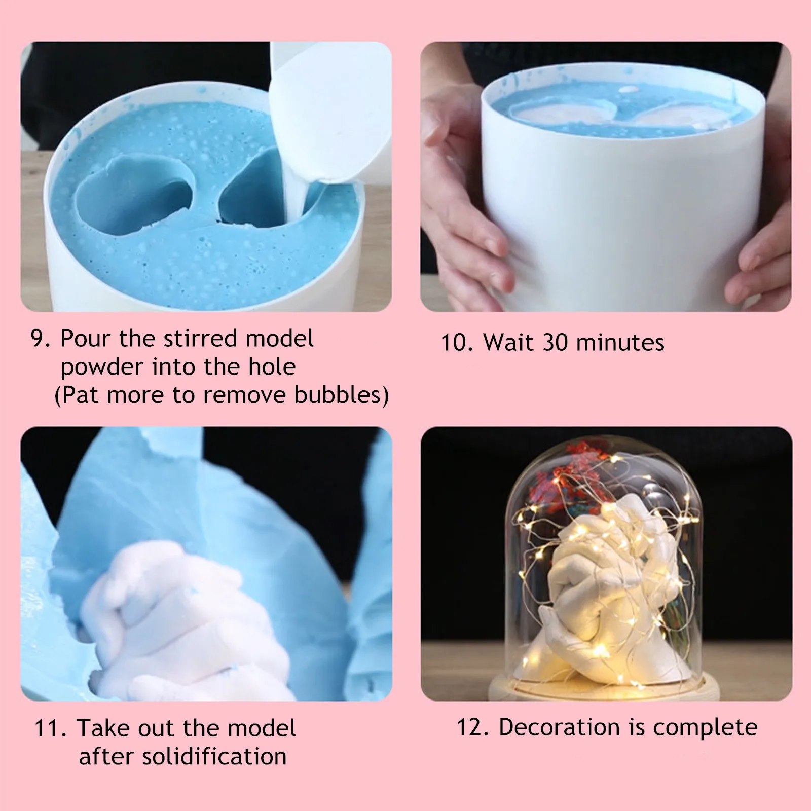 Keepsake Hands Casting Kit Large | DIY Plaster Statue Molding Kit Hand Holding #3684
Keepsake Hands Casting Kit Large | DIY Plaster Statue Molding Kit Hand Holding #3684