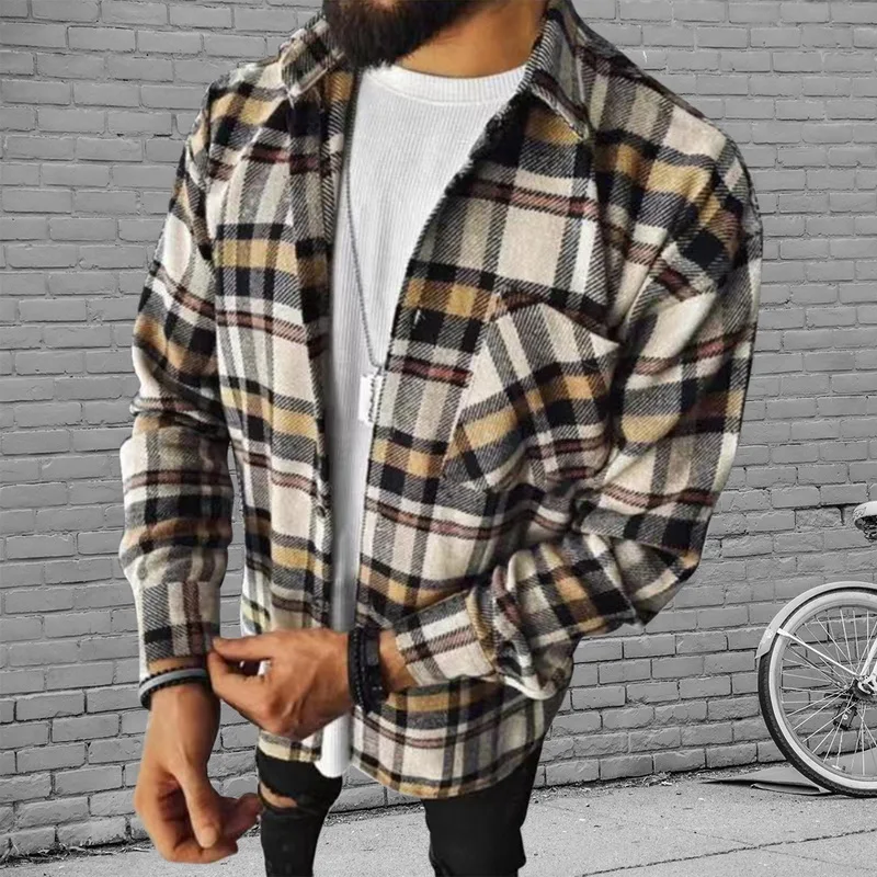 2021 Mens Flannel Shirt Long Sleeve Baggy Buttons Spring Plaid Comfortable Casual Loose Holiday Shirts Tee Tops
2021 Mens Flannel Shirt Long Sleeve Baggy Buttons Spring Plaid Comfortable Casual Loose Holiday Shirts Tee Tops