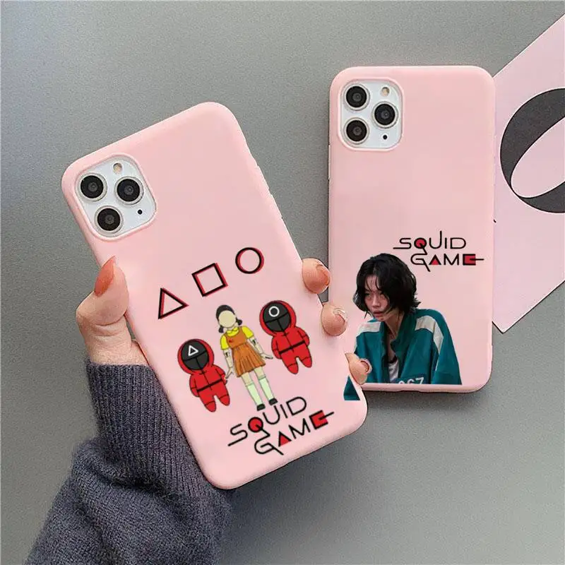 Squid Game TV Korea Phone Case Candy Color for iPhone 6 6S 7 8 11 12 XS X SE 2020 XR mini pro Plus MAX mobile bags Park Haesu
Squid Game TV Korea Phone Case Candy Color for iPhone 6 6S 7 8 11 12 XS X SE 2020 XR mini pro Plus MAX mobile bags Park Haesu
