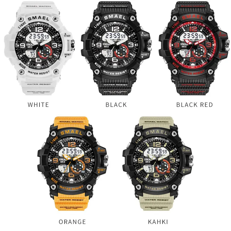 SMAEL Ladies Watches Fashion Pink Sport Watches Women Dual Display Quartz Wristwatches Women Multifunction Watches reloj mujer
SMAEL Ladies Watches Fashion Pink Sport Watches Women Dual Display Quartz Wristwatches Women Multifunction Watches reloj mujer