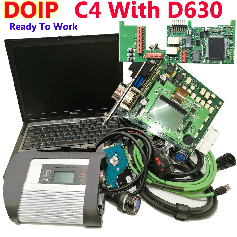 DOIP MB STAR C4 SD Подключение компактный с ноутбуком D630 для автомобильного грузовика