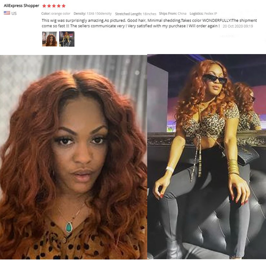 Ginger Lace Front Wig Loose Wave 13X6 Lace Front Human Hair Wigs For Women Pre Plucked Glueless 180 Density Brazilian Remy Hair
Ginger Lace Front Wig Loose Wave 13X6 Lace Front Human Hair Wigs For Women Pre Plucked Glueless 180 Density Brazilian Remy Hair