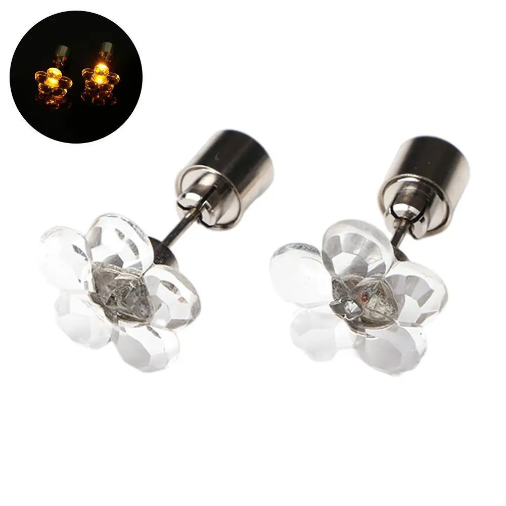Led Light Up Earrings Bling Ear Stud Flash Flower Glowing Punk Stud Earrings For Women Zircon Earrings Party Festival Jewel A1S1
Led Light Up Earrings Bling Ear Stud Flash Flower Glowing Punk Stud Earrings For Women Zircon Earrings Party Festival Jewel A1S1