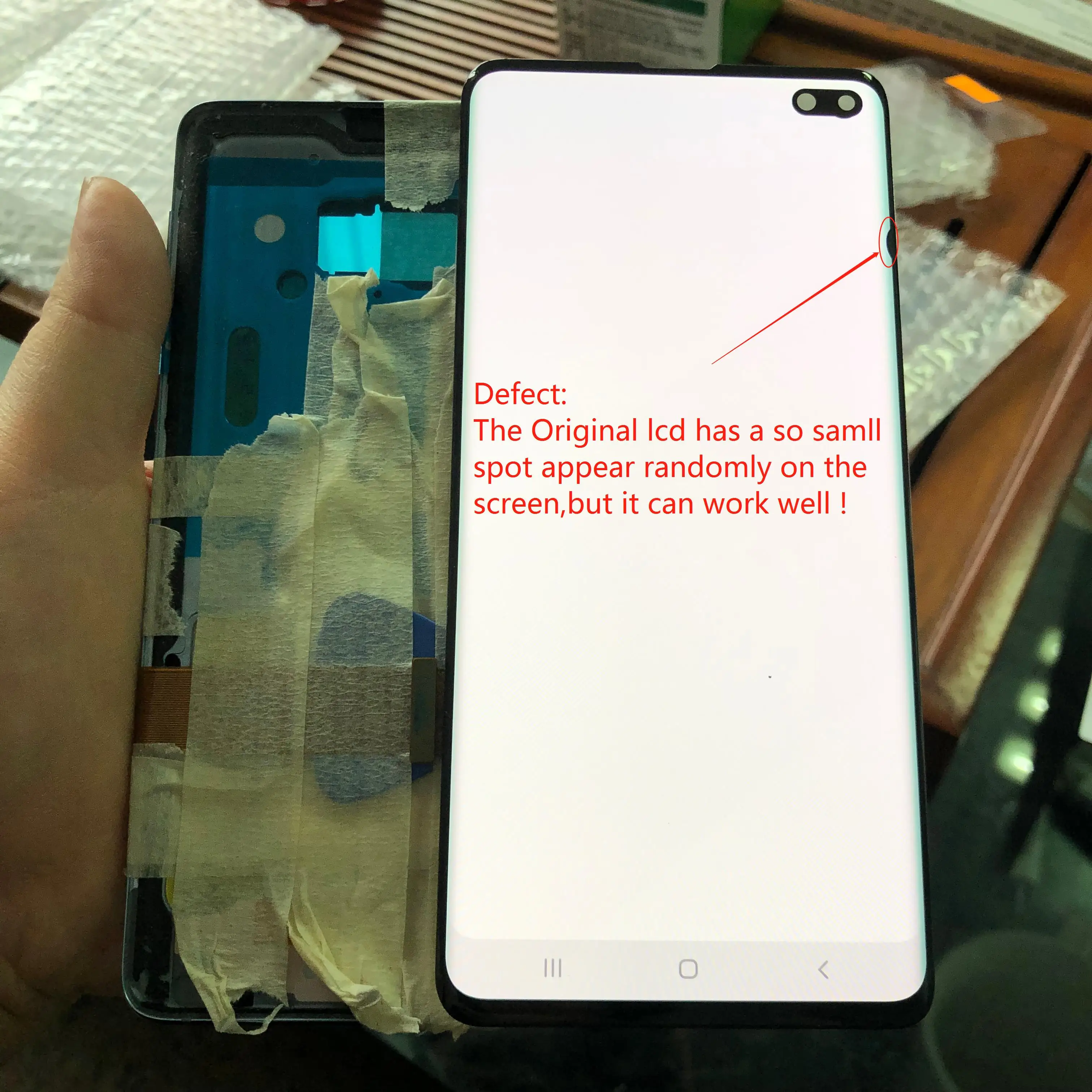 Оригинальный ЖК дисплей AMOLED и сенсорный экран в сборе для Samsung Galaxy S10 PLUS G975A G975U G975F