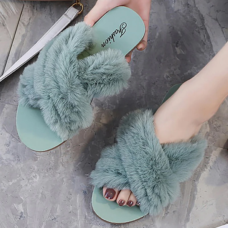 Women Funny House Sandals Faux Fur Fashion Warm Shoes Woman Slip On Flats Female Slides Black Pink Cozy home Furry slippers
Women Funny House Sandals Faux Fur Fashion Warm Shoes Woman Slip On Flats Female Slides Black Pink Cozy home Furry slippers