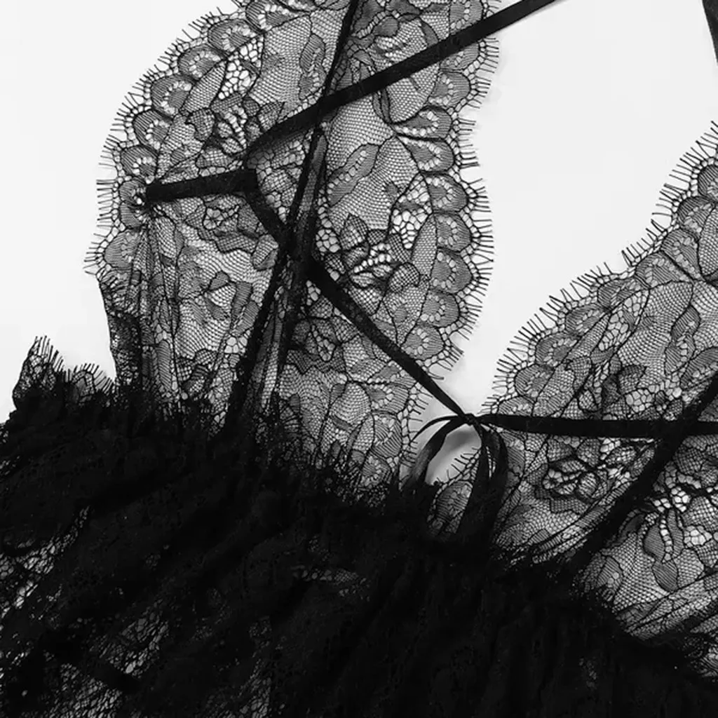 Plus Size Erotic Babydolls Deep V-Neck Women's Underwear Porno Lace Sexy Lingerie Transparent Temptation Costumes Backless Teddy
Plus Size Erotic Babydolls Deep V-Neck Women's Underwear Porno Lace Sexy Lingerie Transparent Temptation Costumes Backless Teddy